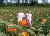 The kids out in the pumpkin patch 