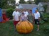 Klinker family and a big pumpkin